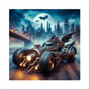 Steampunk Batmobile Posters and Art